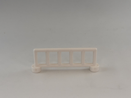 Hek 6 spijlen wit  Duplo