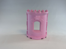 Kasteeltoren / toren  halfrond lichtroze Duplo