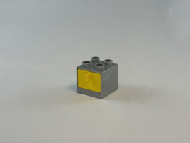 Ladekast grijs met gele lade Duplo