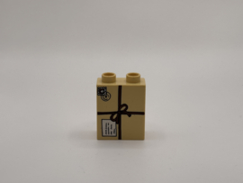 2 nops blok hoog zandkleurig pakketje Duplo