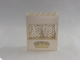 Geveldeel  met gordijnen Duplo