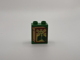 2 nops blok hoog groen druivensap Duplo