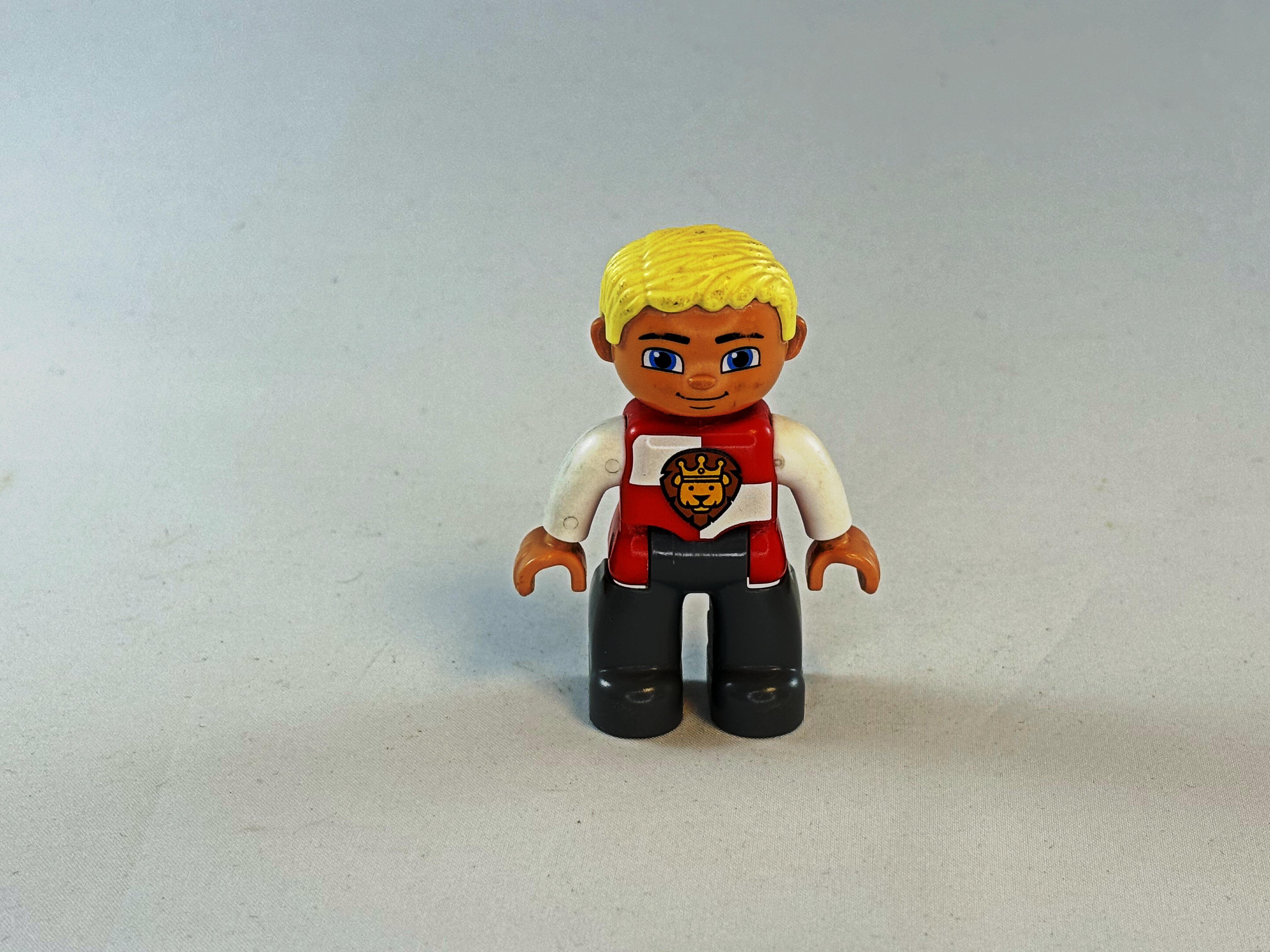 Ridder rood wit en blond haar Duplo