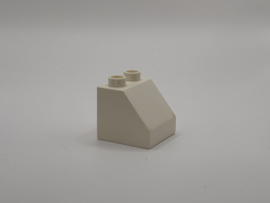 Blok schuin wit Duplo