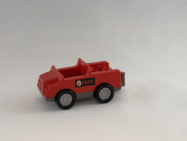 Auto fire rood grijs Duplo