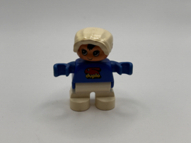 Baby blauw met wit Duplo