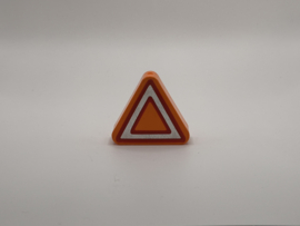 Verkeersbord pas op oranje  Duplo