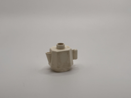 Koffiekan / koffiepot  wit klein Duplo