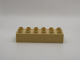 12 nops blok zand kleurig Duplo