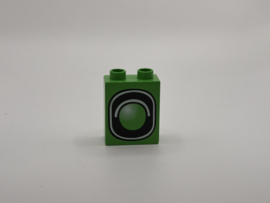 2 nops blok hoog felgroen sein Duplo