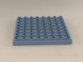 Plaat 8x8 lichtblauw Duplo