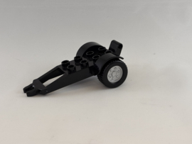 Aanhanger zwart Duplo