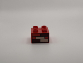 Stenen op blok rood Duplo