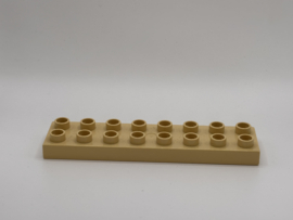 16 nops plat zand kleurig Duplo