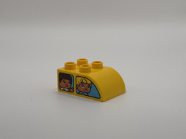 Creatieve auto’s blok gebogen geel Duplo