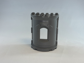 Kasteeltoren / toren halfrond donkergrijs Duplo