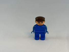 Boer blauw pak en bruine pet Duplo
