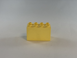 8 nops blok hoog licht geel Duplo