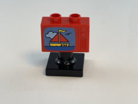 Tv / televisie rood Duplo
