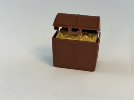 Schatkist bruin met munten Duplo