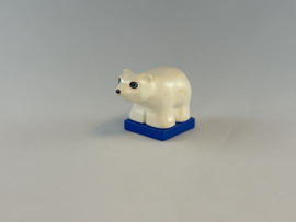 IJsbeer blauwe ogen op voetplaat Duplo