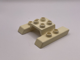 Onderstel helikopter / vliegtuig wit Duplo