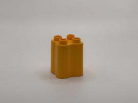 Boomstam blok donker geel Duplo