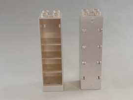 Kast hoog met scharnieren wit Duplo