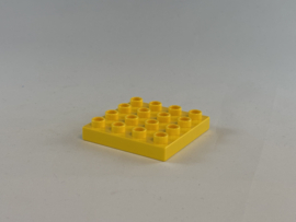 Plaat 4x4 geel Duplo