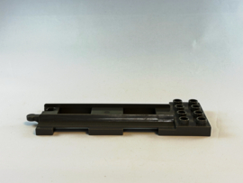 Eindstuk treinrails donkergrijs Duplo