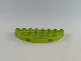 Plaat half rond lime Duplo