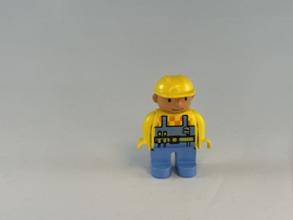 Bob de Bouwer licht blauwe overal en gele trui Duplo