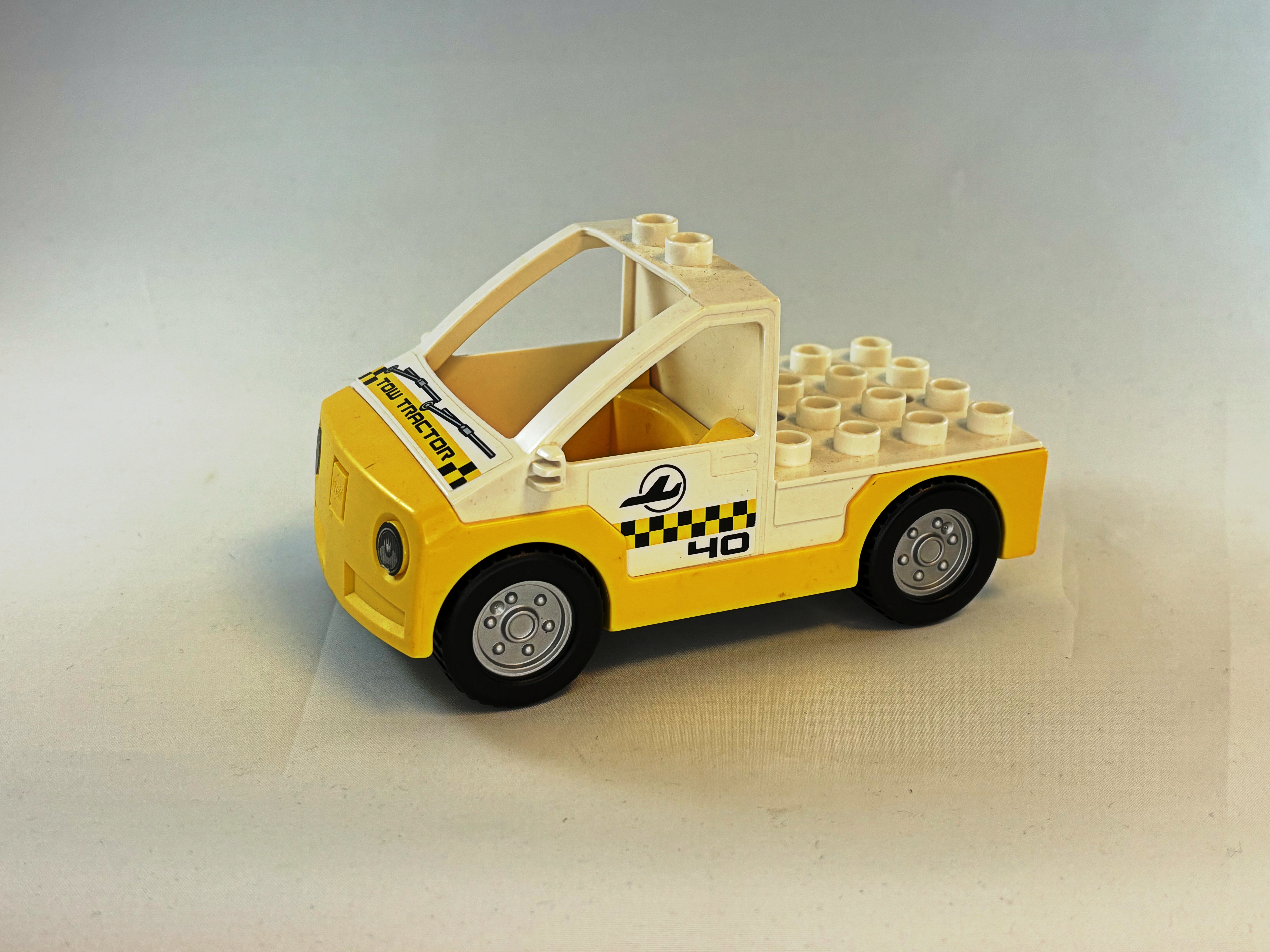 Truck wit geel Duplo