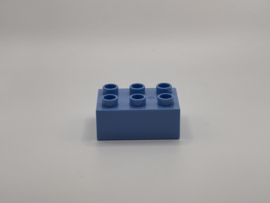 6 nops blok medium blauw Duplo