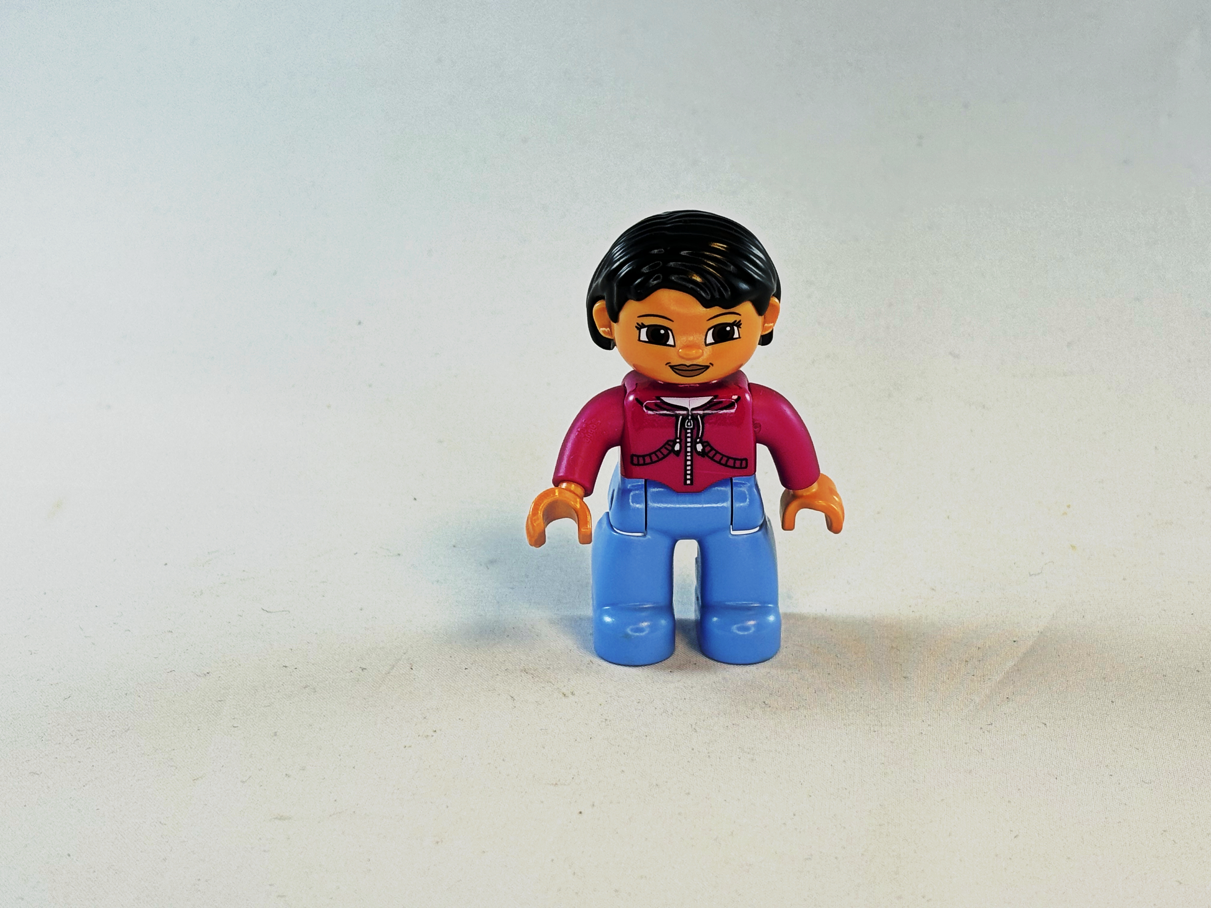 Vrouw paars blauw Duplo