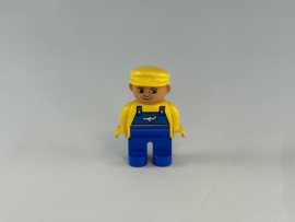 Piloot / medewerker vliegveld blauw met geel Duplo