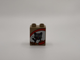 2 nops blok hoog taupe kattenvoer Duplo