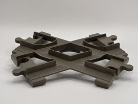 Kruising treinrails bruingrijs Duplo