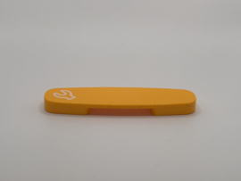 Actiesteen trein helder lichtoranje  met steeksleutel Duplo