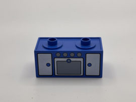 Fornuis blauw met oven  Duplo