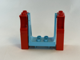 Schommel rood met blauw Duplo