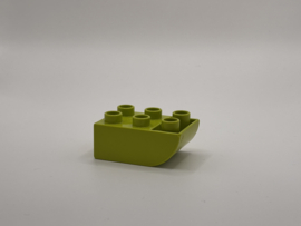 Blok 2x3 met omgekeerde helling limoengroen Duplo