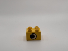 Oog op blok geel Duplo