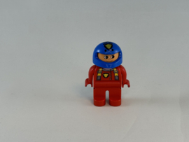 Racer rood met blauwe helm Duplo