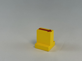 Stop en go blok voor treinspoor Duplo