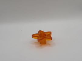 Bloem doorzichtig oranje Duplo