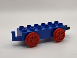 Onderstel wagon blauw Duplo