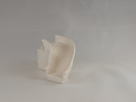 Glijbaan gebogen wit Duplo