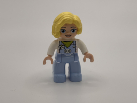 Vrouw met blond haar Duplo