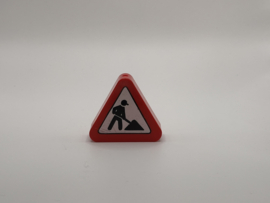 Verkeersbord werk in uitvoering rood Duplo